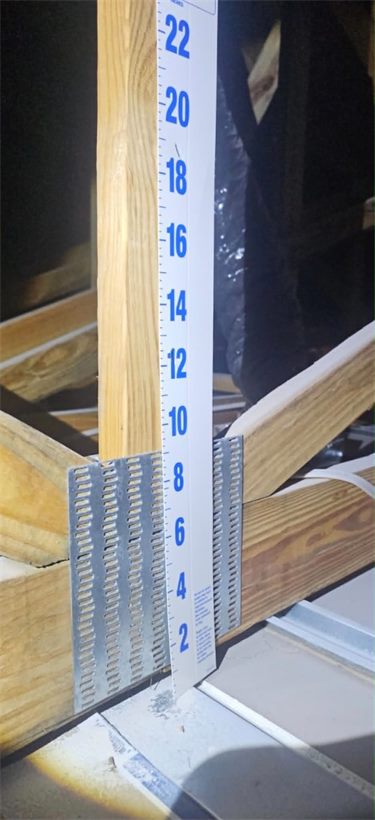 Attic after insulation service